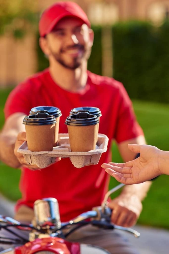 آموزش ارسال کردن قهوه برای مشتری